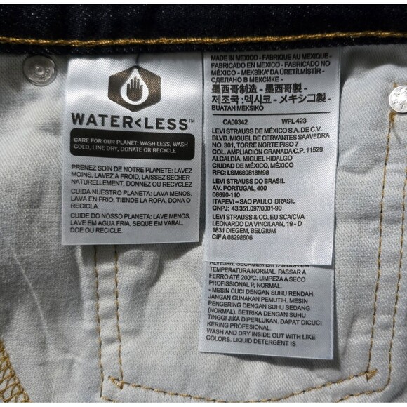 Levis 550 Relaxed Fit Jeans Mens Size 34x34 Dark Wash Denim New with Tags - Picture 9 of 10